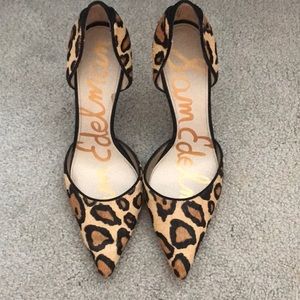 Sam Edelman leopard heels